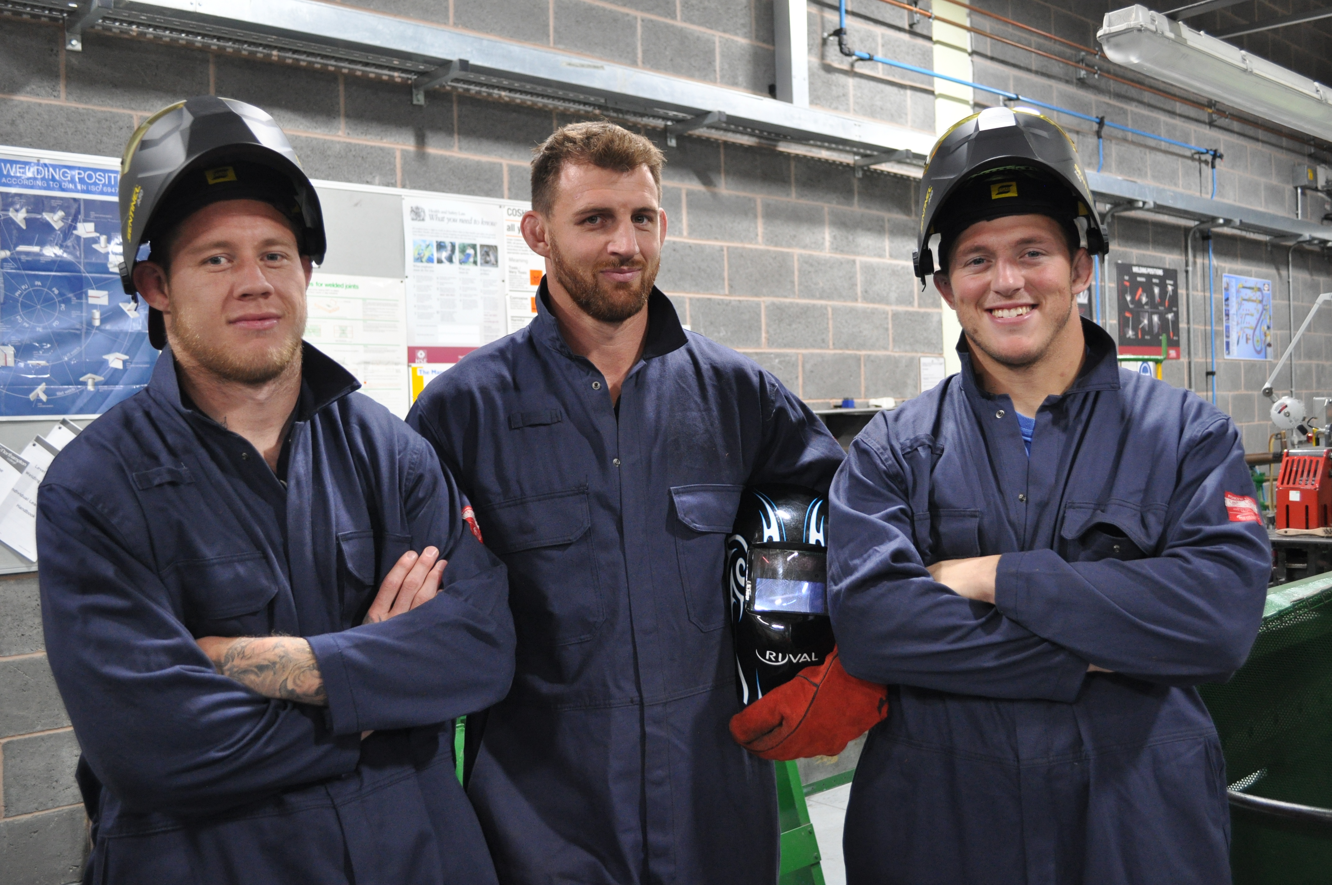 Saints stars join welding course at Northampton College ...