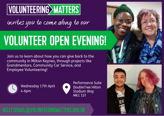 Volunteer Open Evening 17/04/2019 | Northamptonshire Chamber