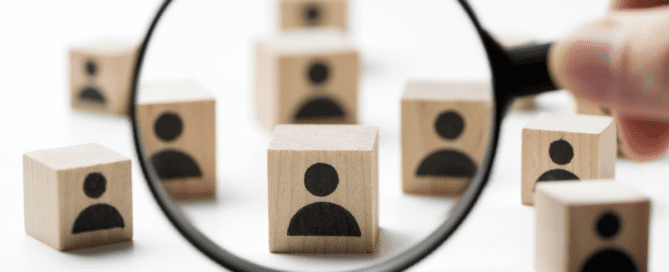 Staff Monitoring looking at personnel block through through magnifying glass