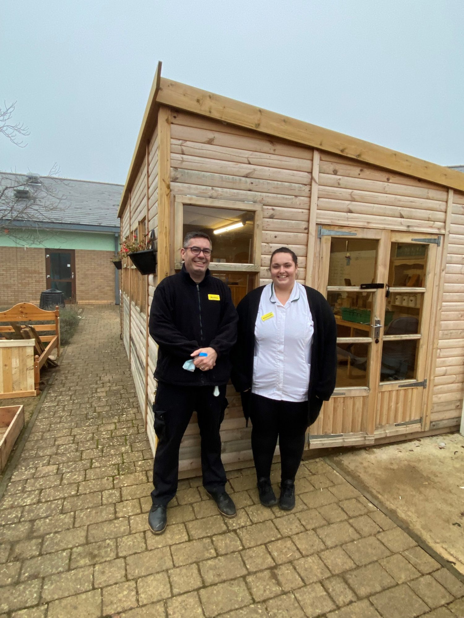 A shed at Berrywood Hospital funded by Northamptonshire Health Charity is providing amazing benefits to patients with mental health conditions