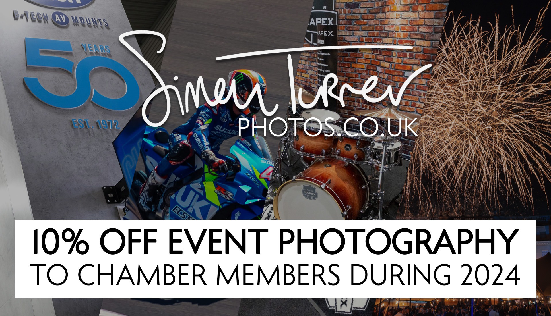 10% Discount to Chamber Members on Event Photography | Northamptonshire Chamber of Commerce