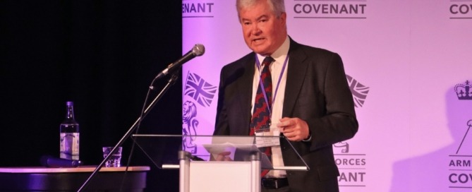 General Sir Richard Barrons KCB CBE giving his keynote address