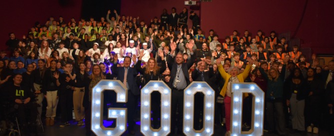 Northampton College staff and students celebrate their Ofsted rating