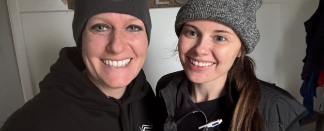 Kat Parsons from the All Female Build and Taryn Moreland of Acorn Analytical Services