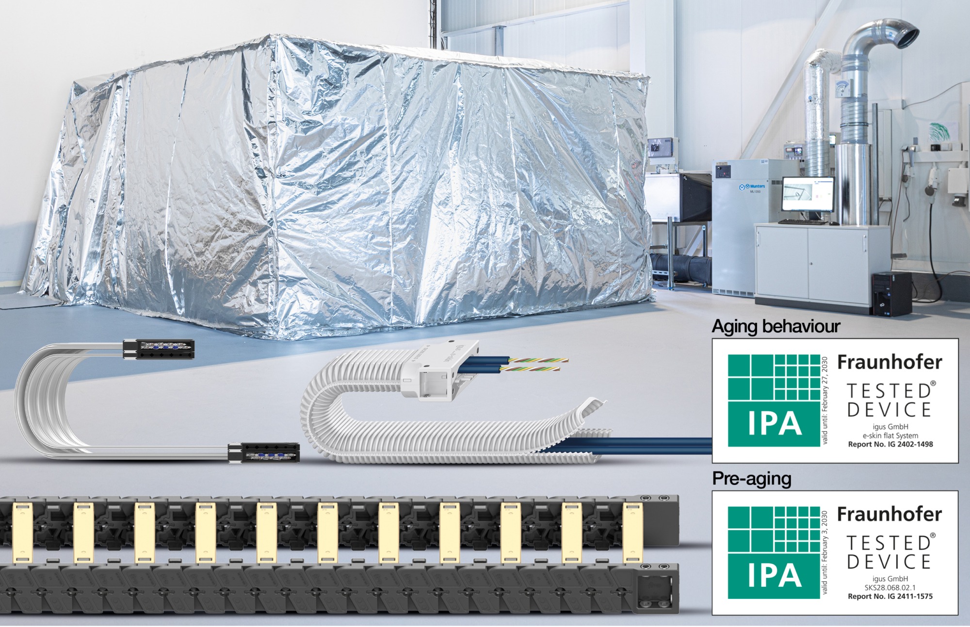 igus e-chains pass rigorous tests for dry cleanroom use | Northamptonshire Chamber of Commerce