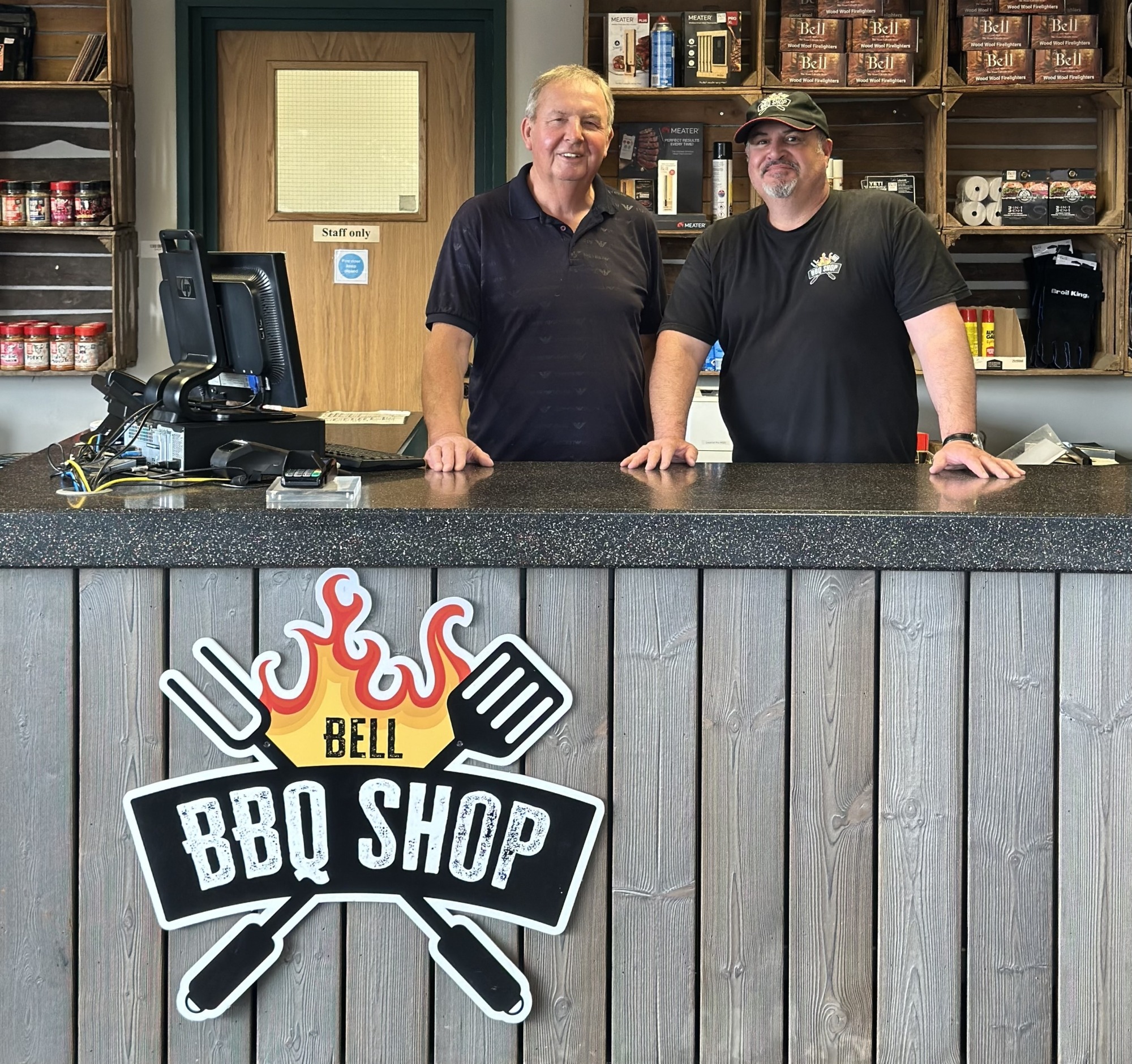 Pictured are some of the Bell BBQ Shop team