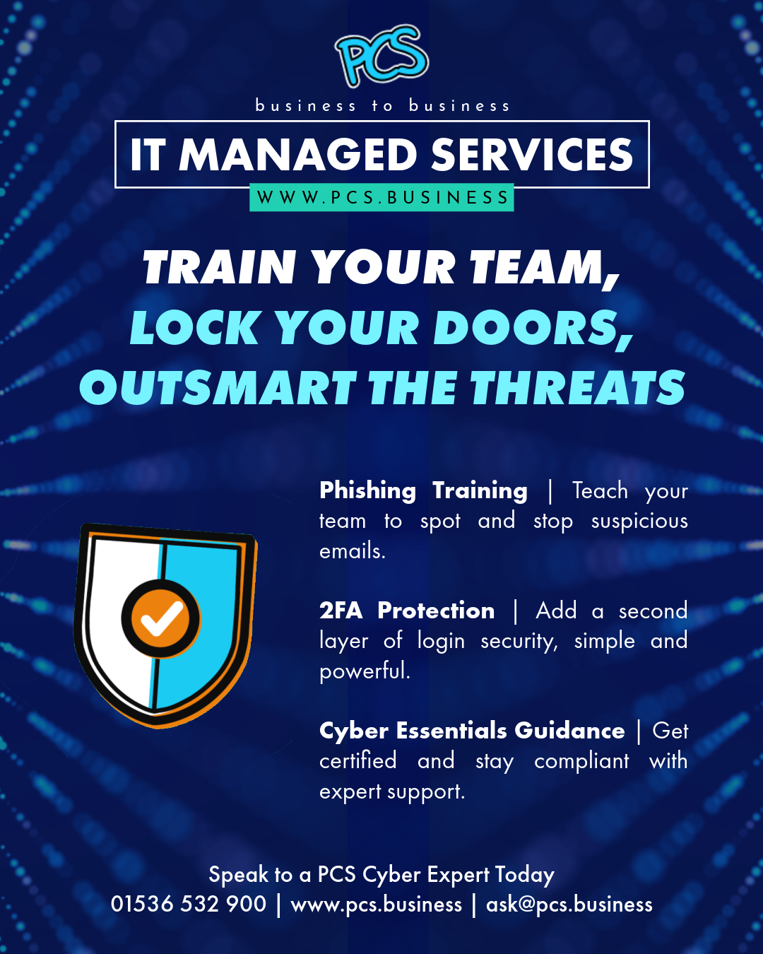 Chamber Image – Cyber Security Poster Cyber Security - Train, Lock, Outsmart poster size with details