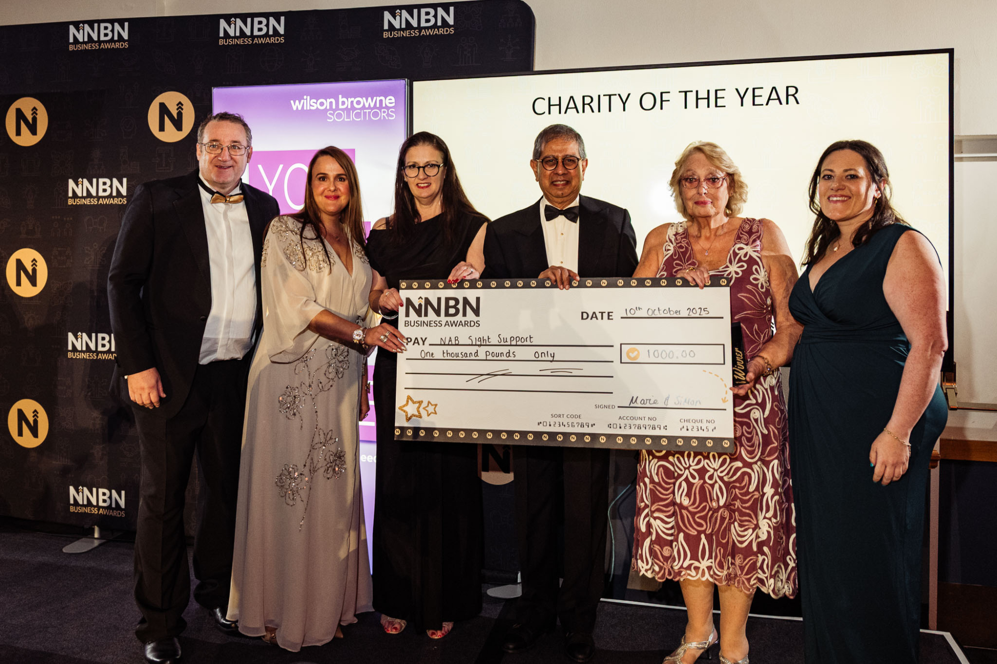 NAB Sight Support for Northamptonshire Celebrate Charity of the Year Win | Northamptonshire Chamber of Commerce