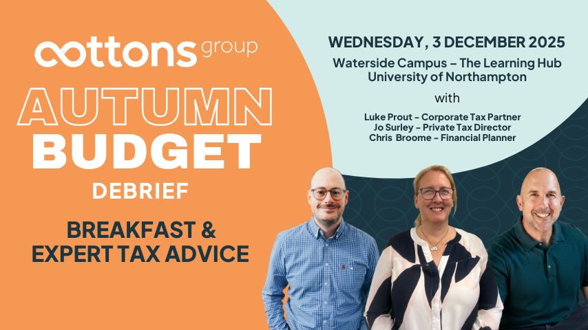 Cottons Group to host Autumn Budget debrief event in Northampton | Northamptonshire Chamber of Commerce