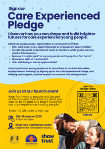 Could your business or organisation support Care Experienced young people? – Attend our Care Experienced Pledge launch event and find out! | Northamptonshire Chamber of Commerce