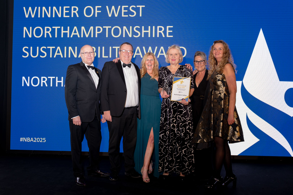 Northampton College awarded sustainability prize at Northamptonshire Business Awards | Northamptonshire Chamber of Commerce