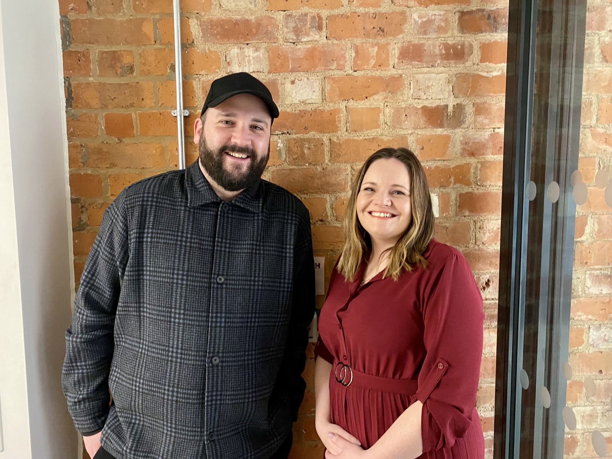 Adam from huddleUp with Emma from Ballyhoo PR