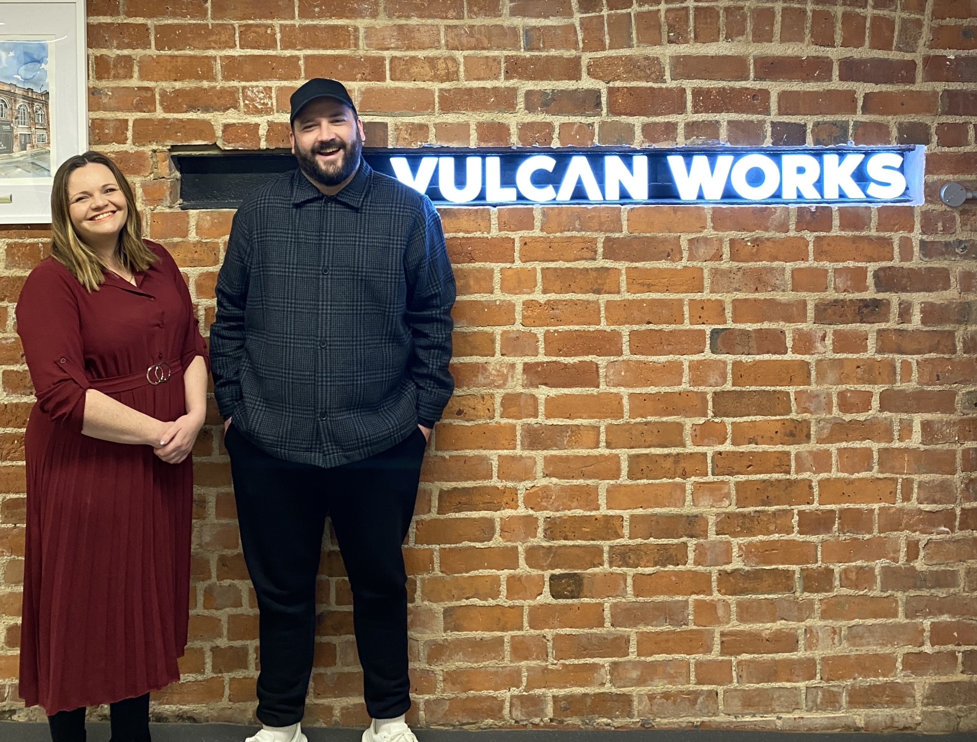 Emma from Ballyhoo PR and Adam from huddleUp