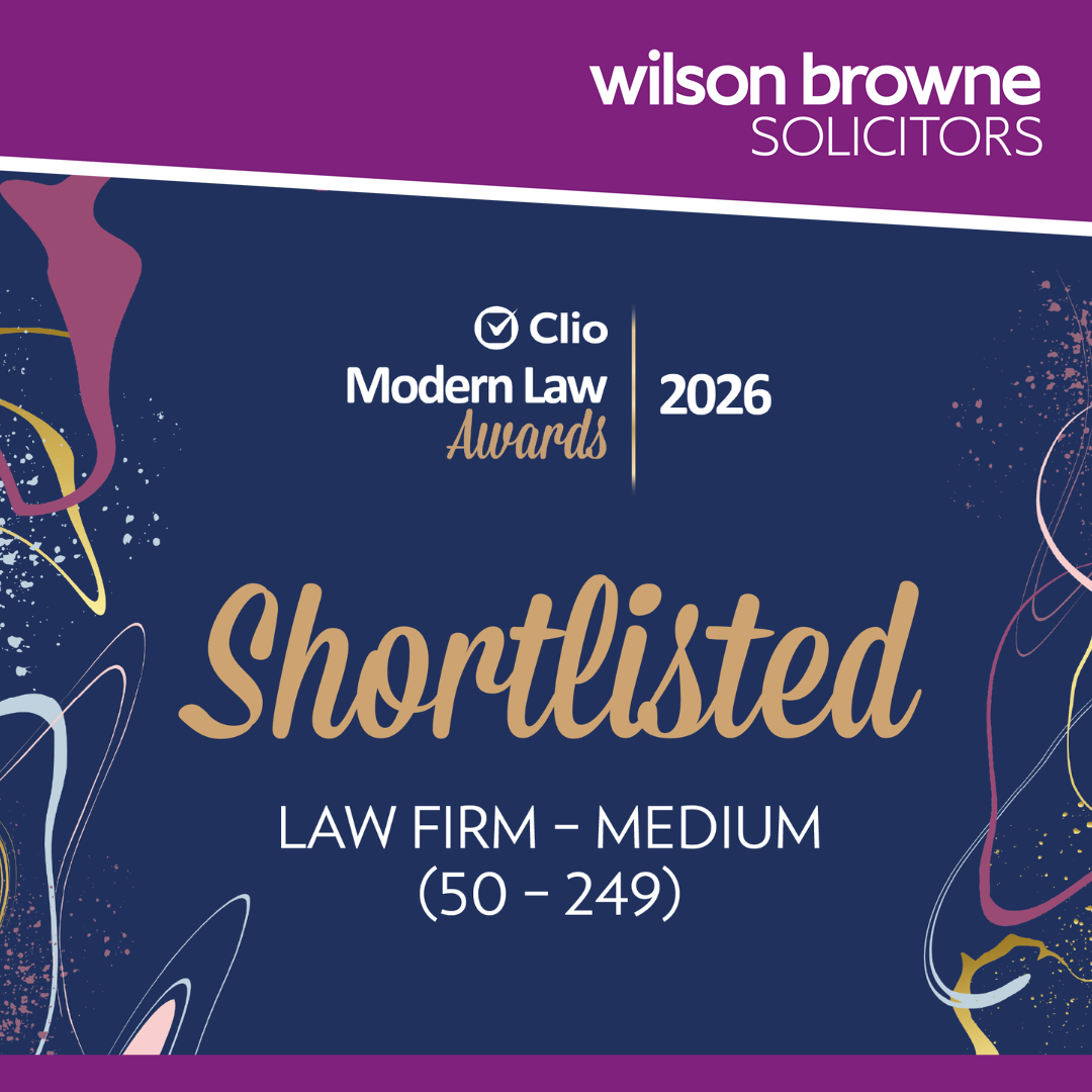 Wilson Browne Solicitors Shortlisted In Five Categories At The Modern Law Awards 2026 | Northamptonshire Chamber of Commerce