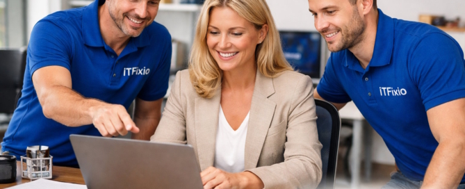 IT support in a modern office