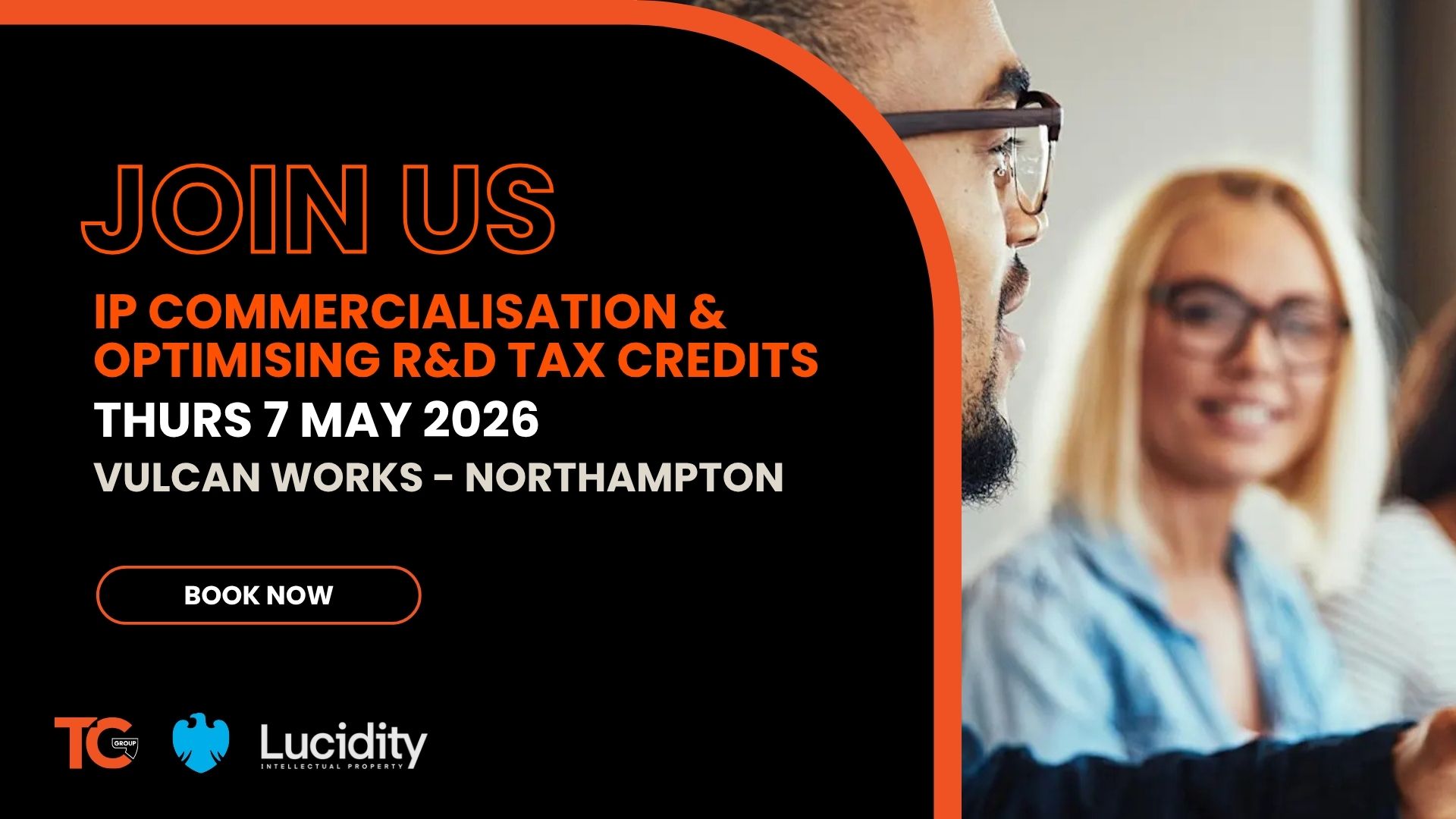 Join TC Group at Vulcan Works – Optimising R&D Tax Credits | Northamptonshire Chamber of Commerce