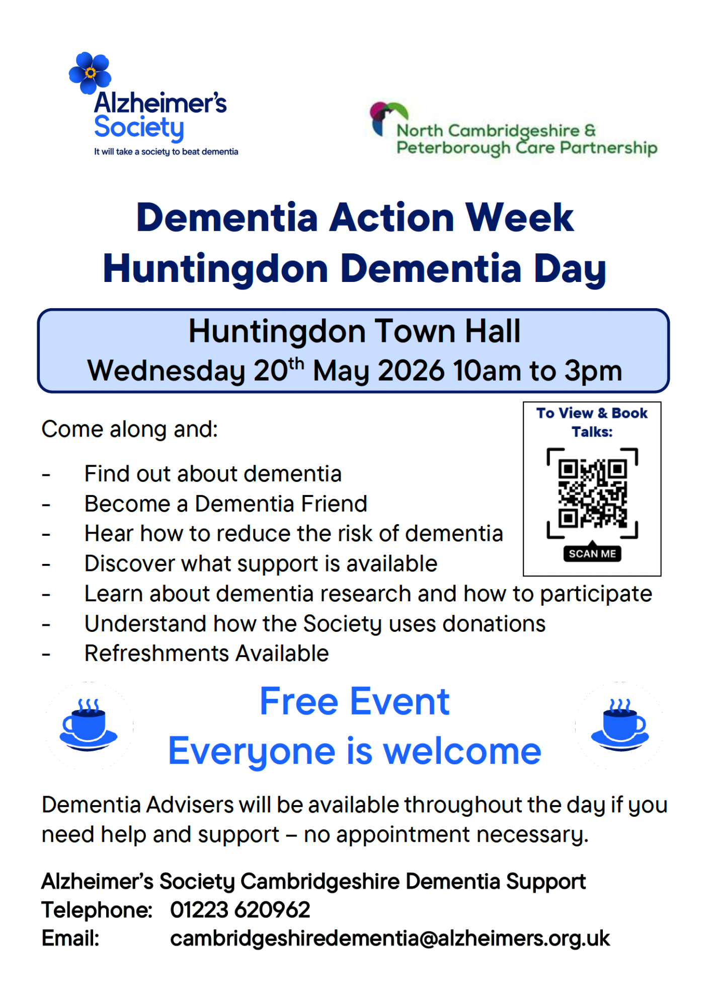 Just 2 weeks to go until our Day for Dementia event | Northamptonshire Chamber of Commerce