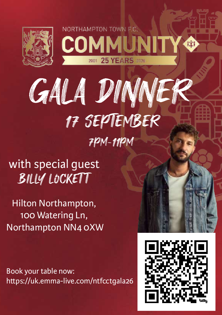 NTFC Community Trust to celebrate 25 years with Gala Dinner | Northamptonshire Chamber of Commerce