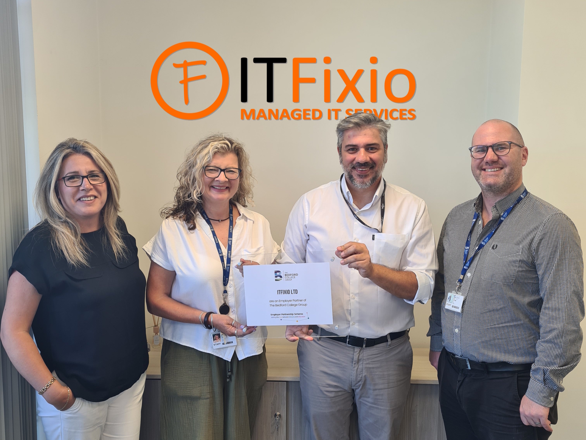 ITFixio Becomes Employer Partner of The Bedford College Group | Northamptonshire Chamber of Commerce