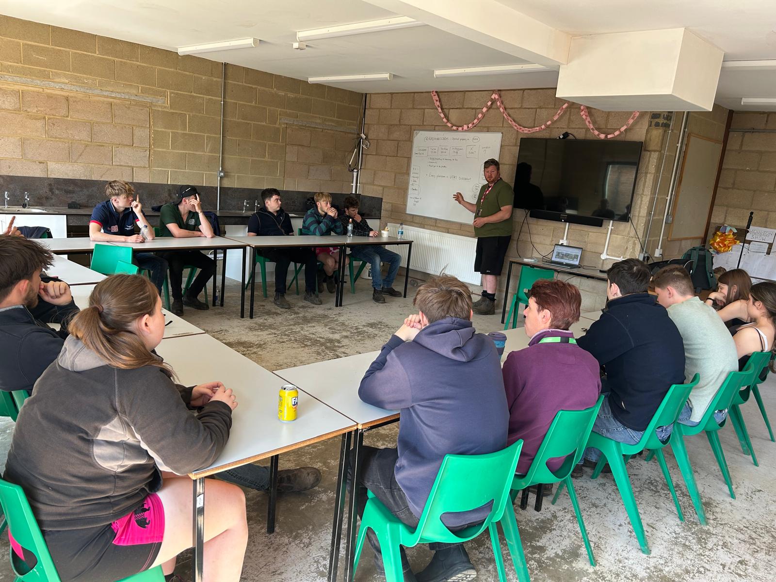 Farmer Ben Aveling supports Moulton College students