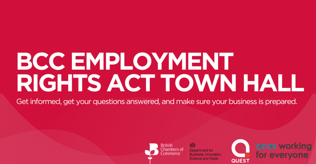 Join the BCC & BIST Employment Rights Act Town Hall – 8th September | Northamptonshire Chamber of Commerce
